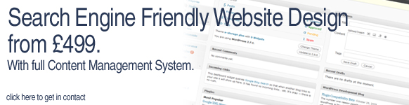 SEO friendly web design services from £499 SEO friendly web design services from £499